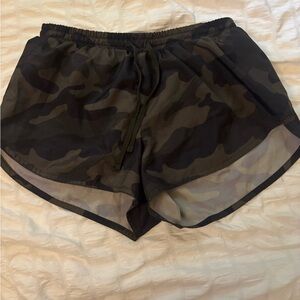 Old Navy Black and Brown Camo Athletic Shorts